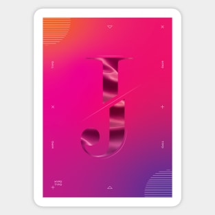 Hypo Typo | Letter J Sticker